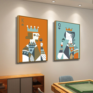 麻将室挂的油画好吗怎么挂（麻将室挂画图片大全）