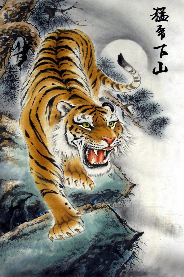 龙虎画挂家中（龙虎字画如何挂）