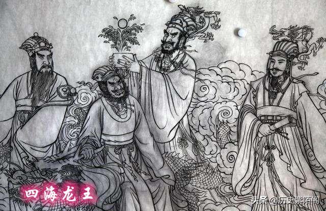 四海龙王捕鱼挂（四海龙王求雨）