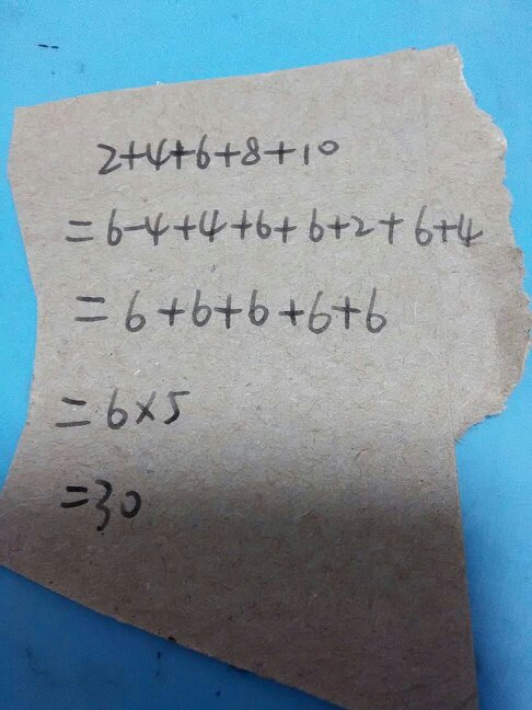 一加三加五加七的运算规律（1加3加5加7等于几乘几）
